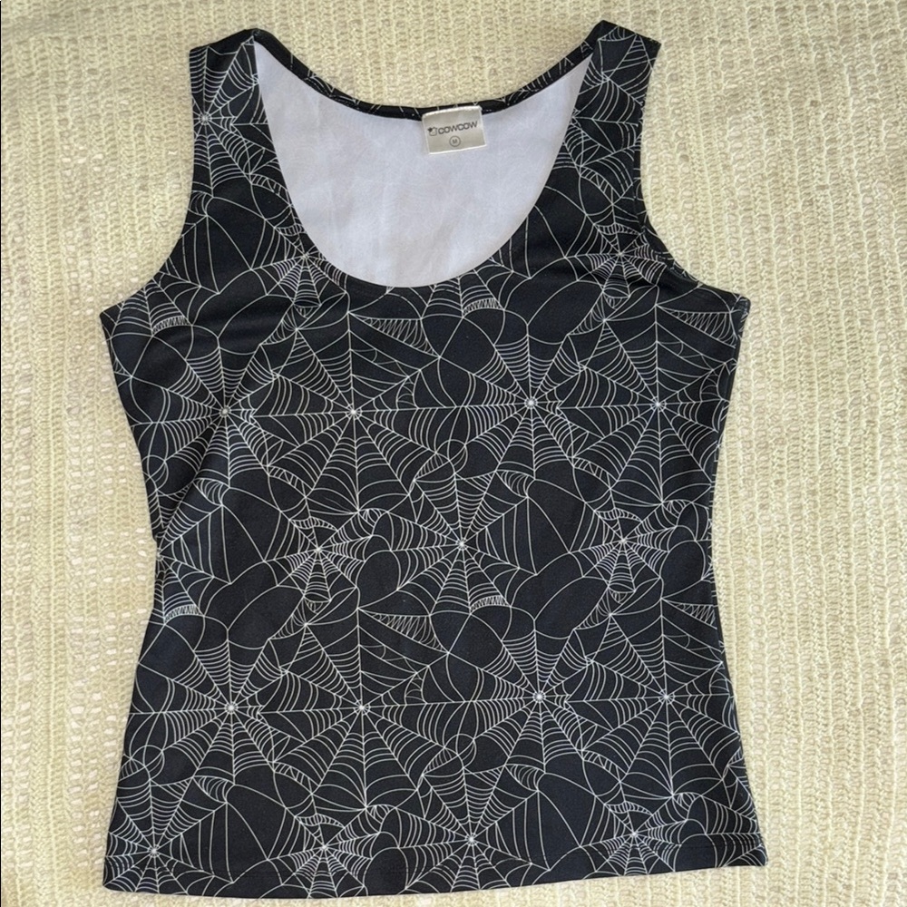 Black Spider Web Tank Top🕸️